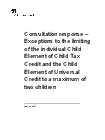Third child universal credit